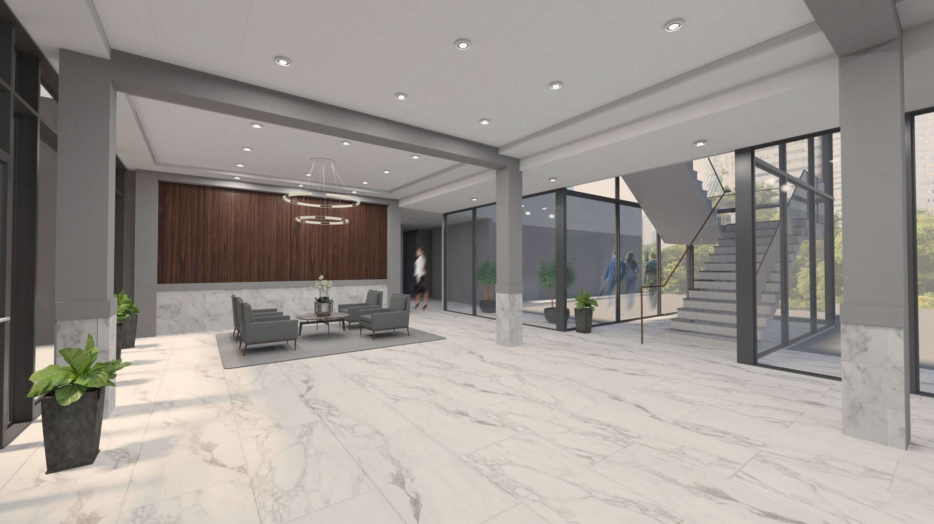 3D Rendering Lobby